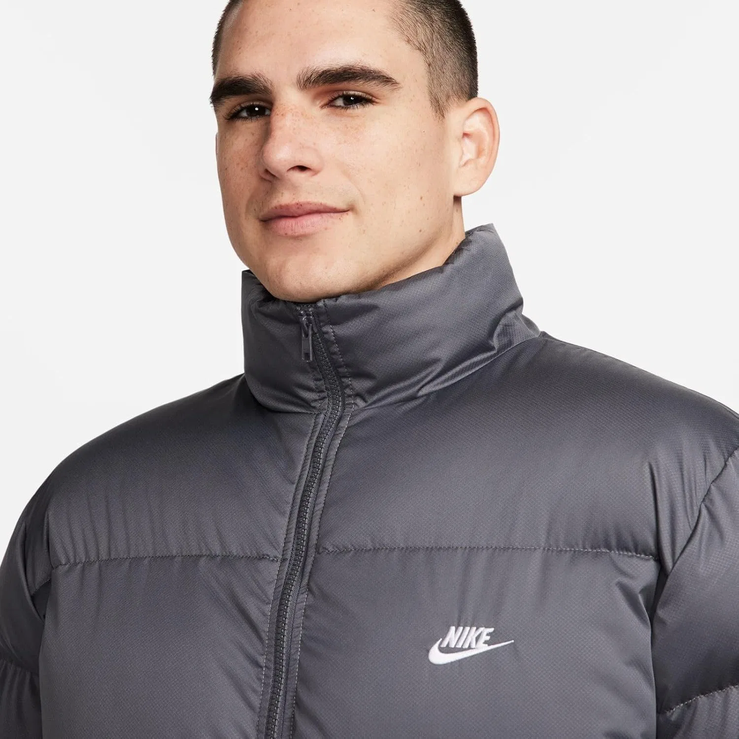 Куртка пуховик Nike Sportswear Club, мужская, Grey — фото 4