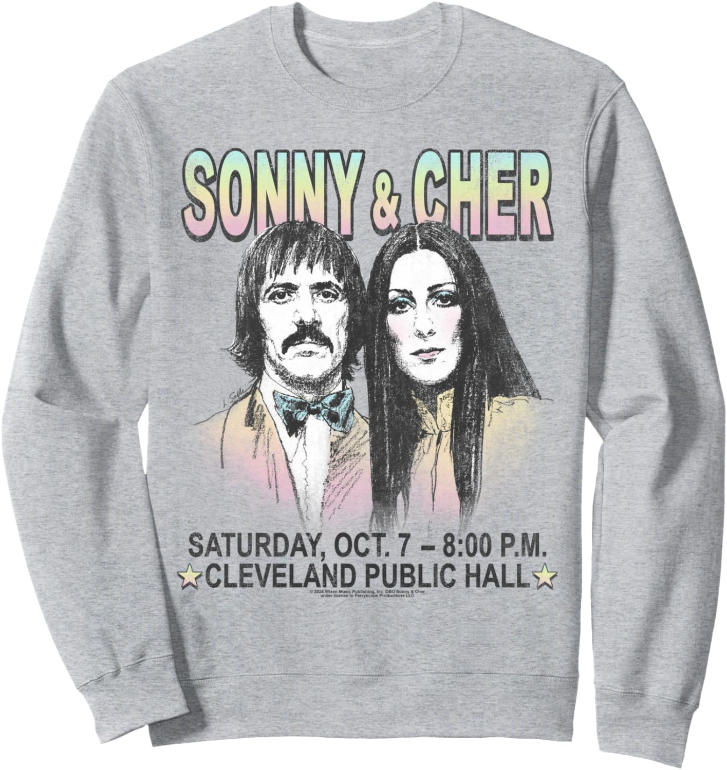 

Толстовка Sonny and Cher Cleveland Hall Popfunk, серый