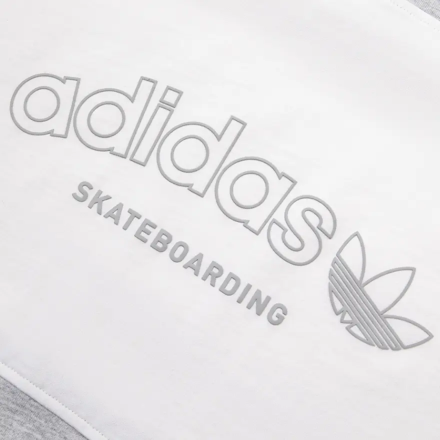 Рубашка поло мужская светло-льняная серо-белая Adidas, серый — фото 4