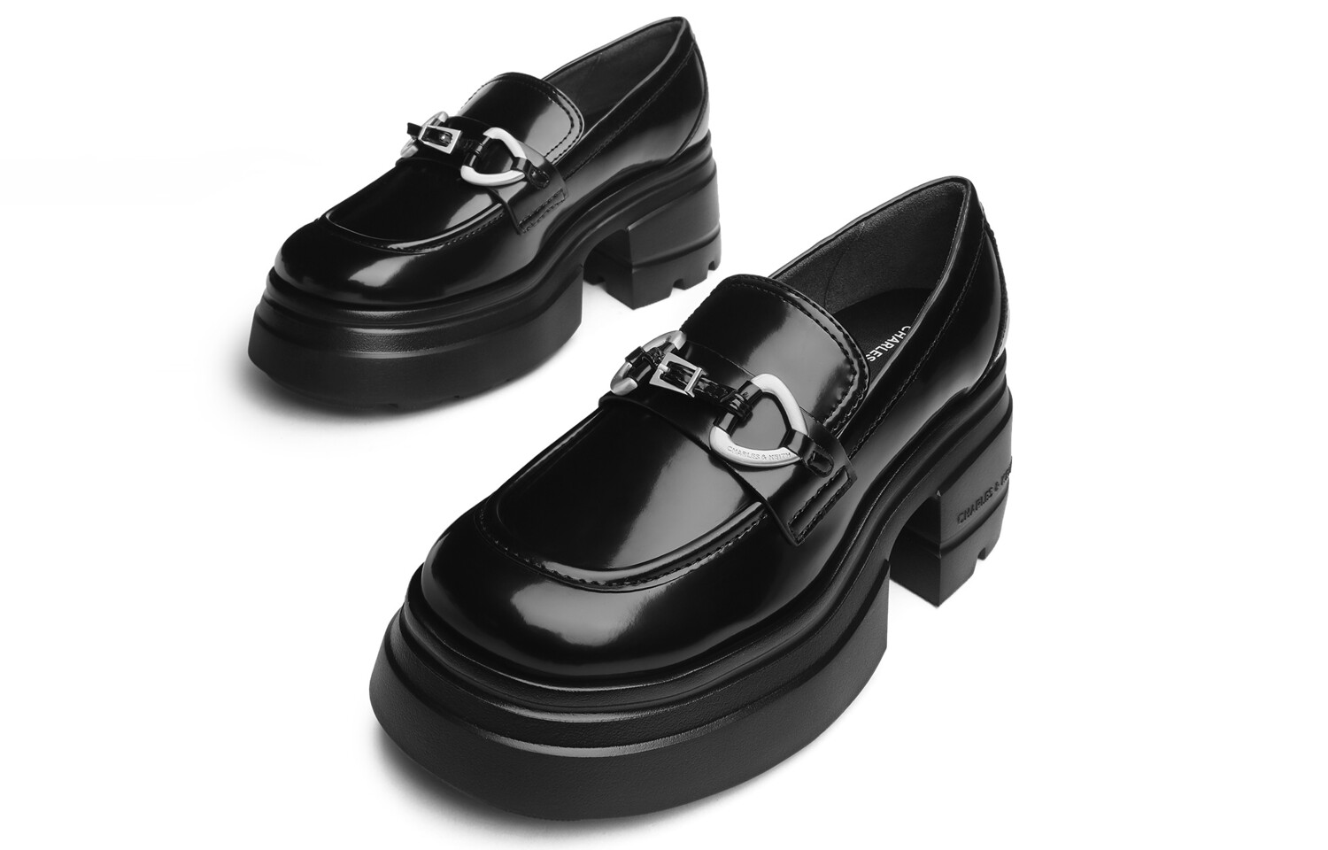 Лоферы женские Charles&Keith, цвет Black Box black — фото 4