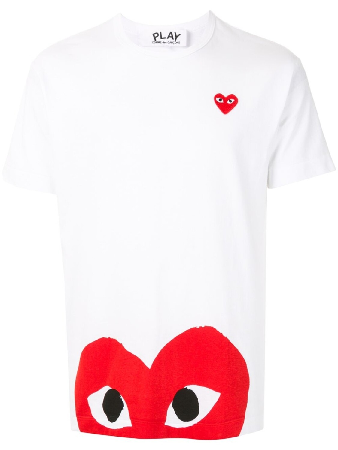 

Comme Des Garçons Play футболка с логотипом, белый