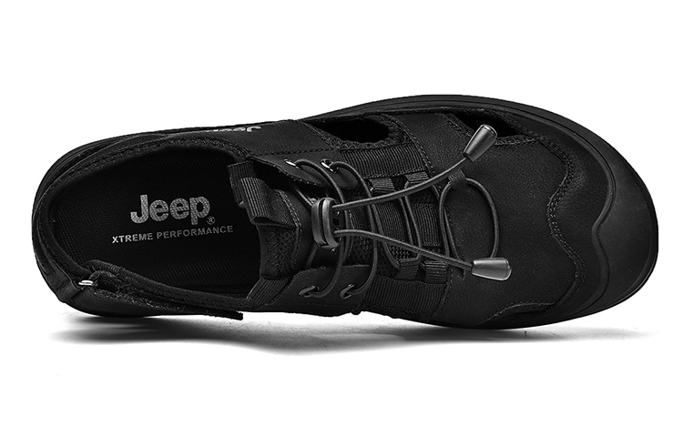 Jeep Мужские черные туристические ботинки для речного треккинга, цвет Black — фото 4
