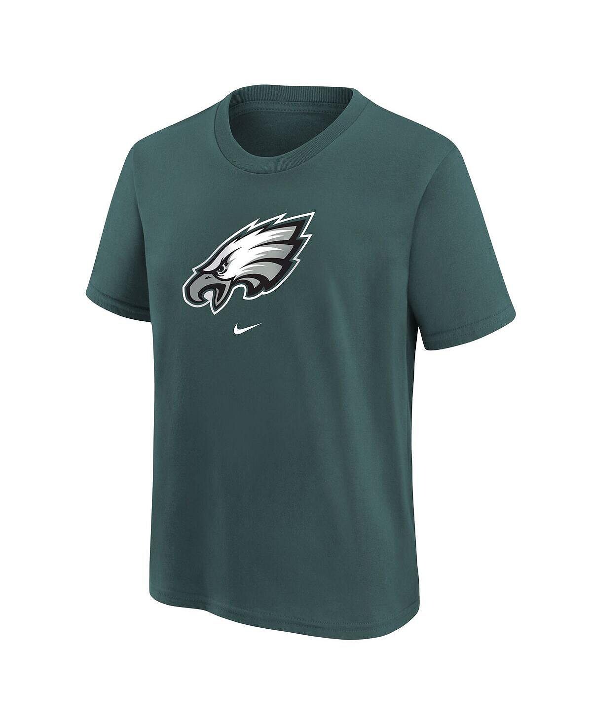 Футболка с логотипом Big Boys Midnight Green Philadelphia Eagles Nike — фото 3
