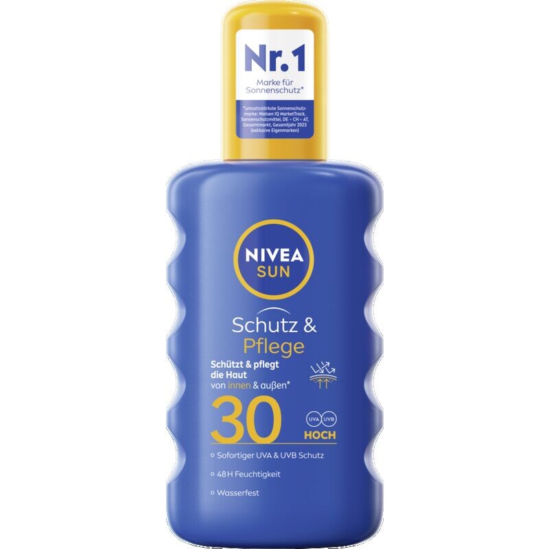 

Солнцезащитный спрей для защиты и ухода SPF 30 NIVEA, 200 ml