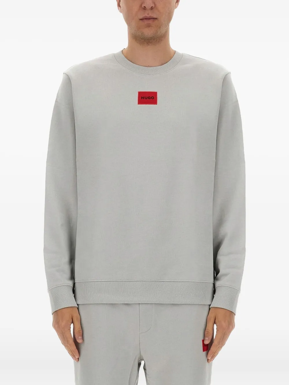 

Свитшот с нашивкой-логотипом Hugo, серый