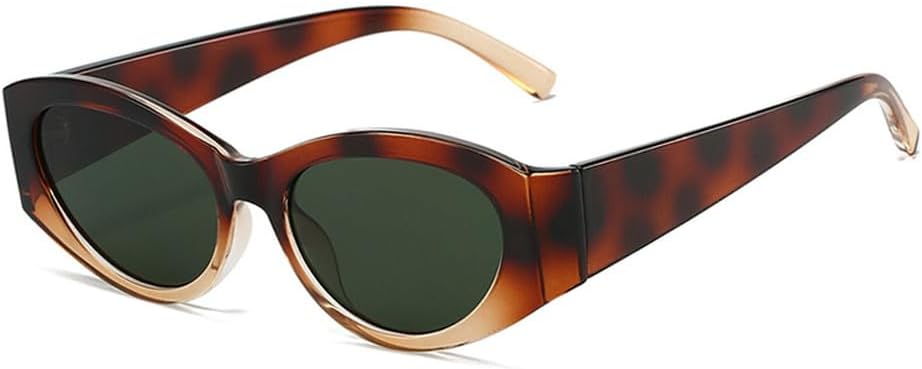 

Солнцезащитные очки «кошачий глаз» для женщин, модные сине-оранжевые оттенки, защита от ультрафиолета UV400; солнцезащитные очки с градиентным переходом для мужчин HYYZZC, Amber Tea Dark Green