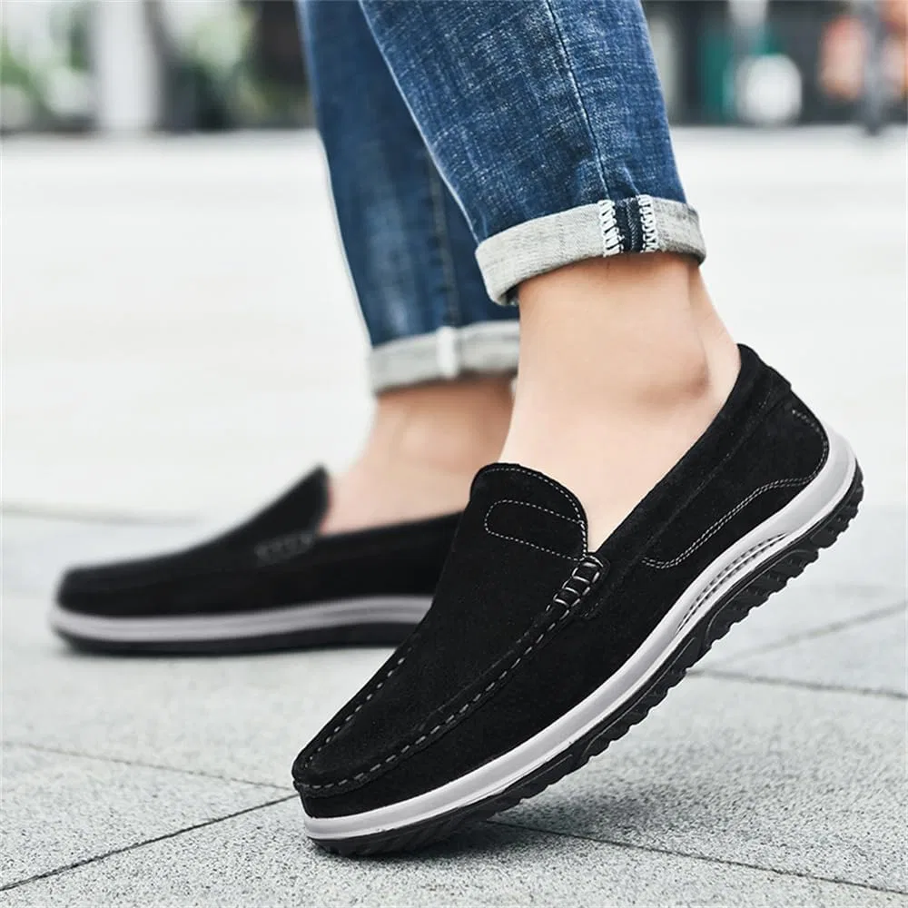 Мокасины мужские, кожаные, Flat Loafer, черный Abborora — фото 2