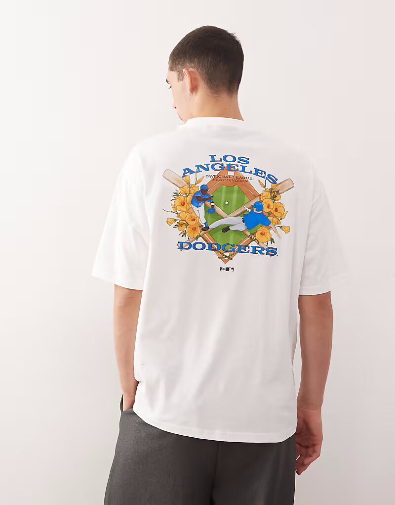 

Футболка LA Dodgers с принтом на спине в виде бейсбольного мотива белого цвета New Era, Белый, Футболка LA Dodgers с принтом на спине в виде бейсбольного мотива белого цвета New Era