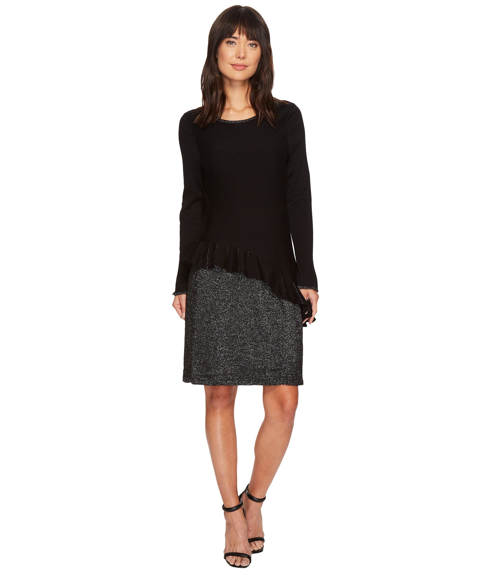 

Платье NIC+ZOE Petite Ruffled Up Dress, цвет Black Onyx