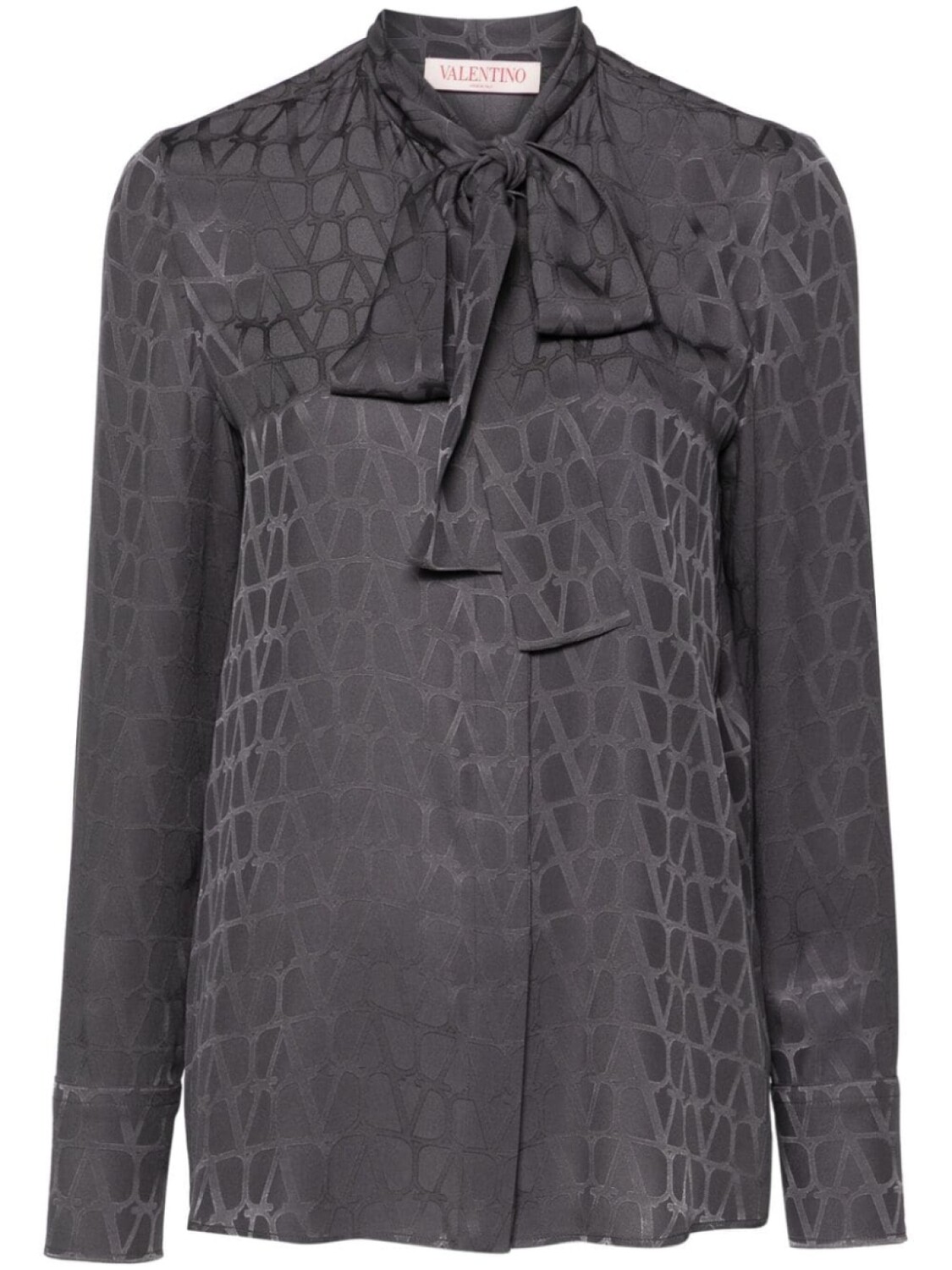 

Valentino Garavani жаккардовая блузка Toile Iconographe, серый