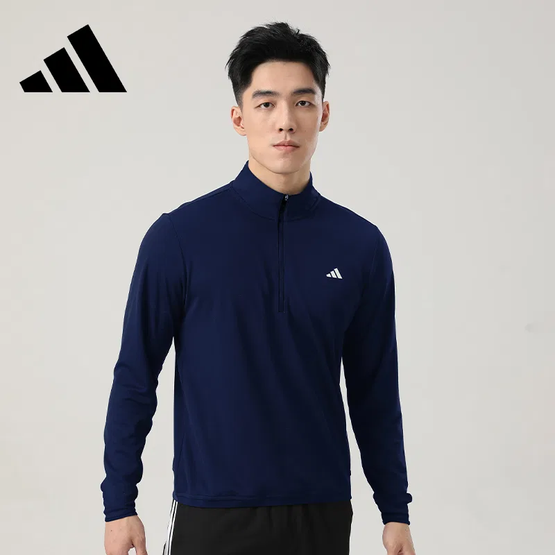 Футболка с длинным рукавом мужская Navy Blue Adidas — фото 4