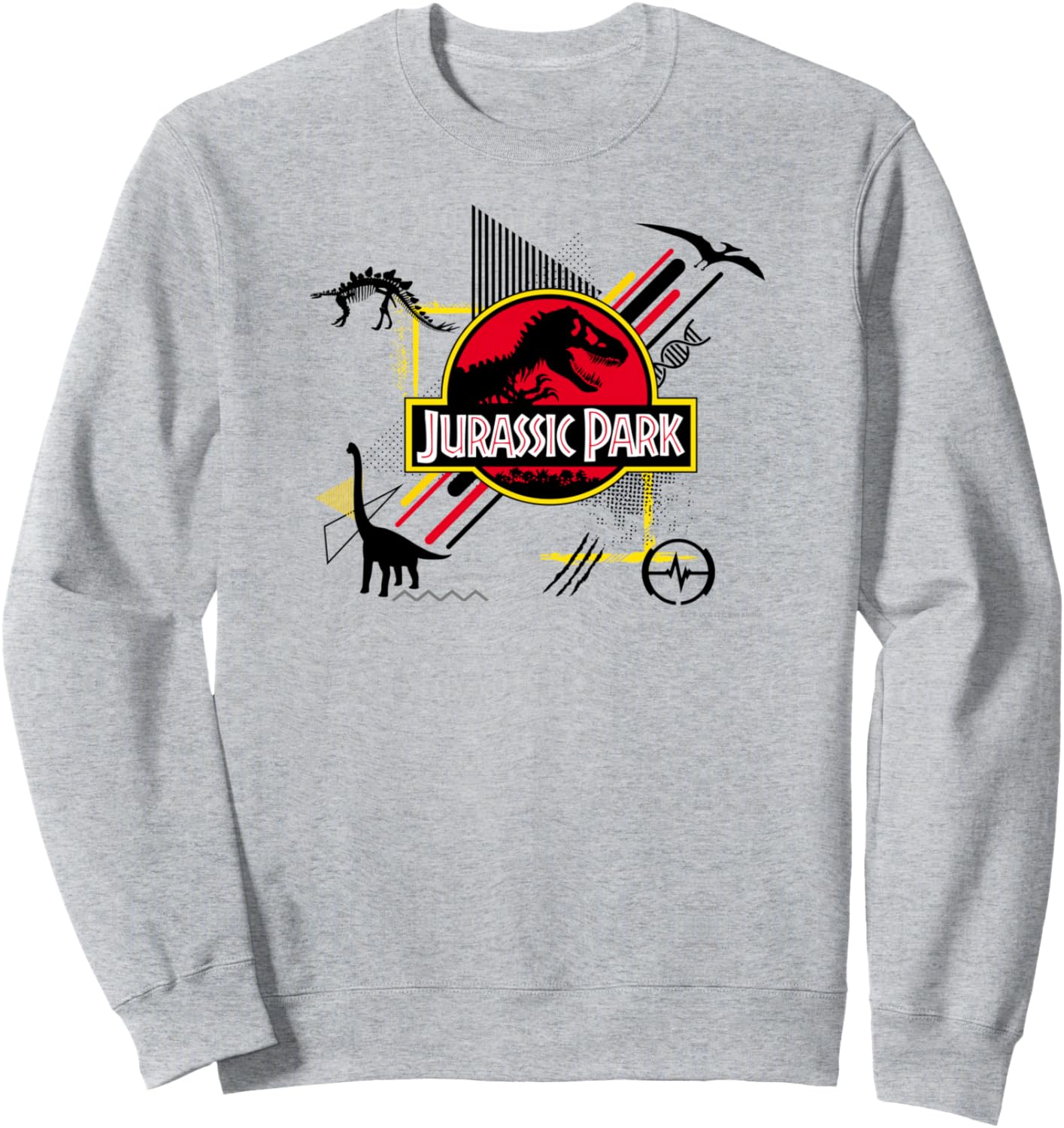 

Толстовка с логотипом «Парка Юрского периода» Jurassic Park, серый