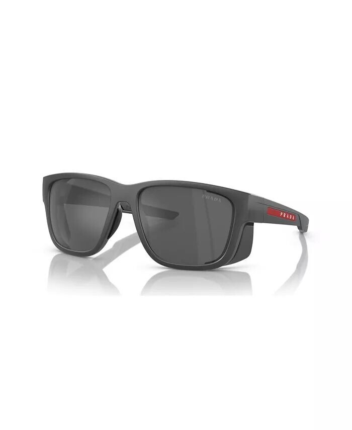 

Мужские солнцезащитные очки зеркальные PS 07WS PRADA LINEA ROSSA, серый