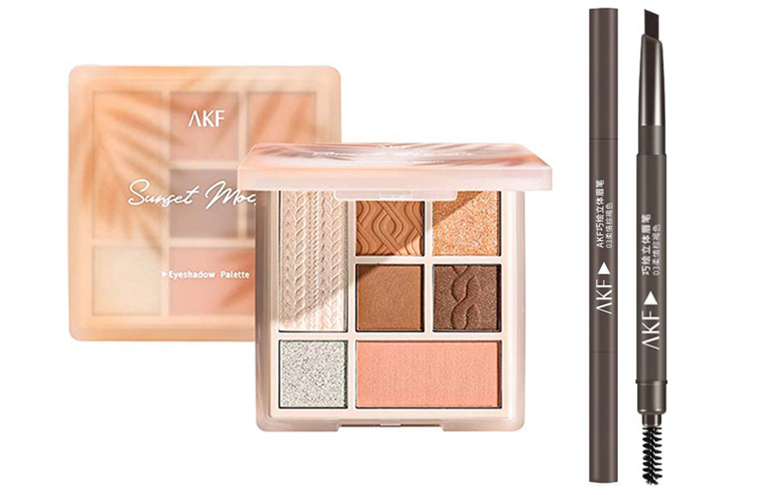 

Простая в освоении для начинающих румяна для естественного контуринга универсальная палетка теней для век в земляных тонах на 7 цветов AKF