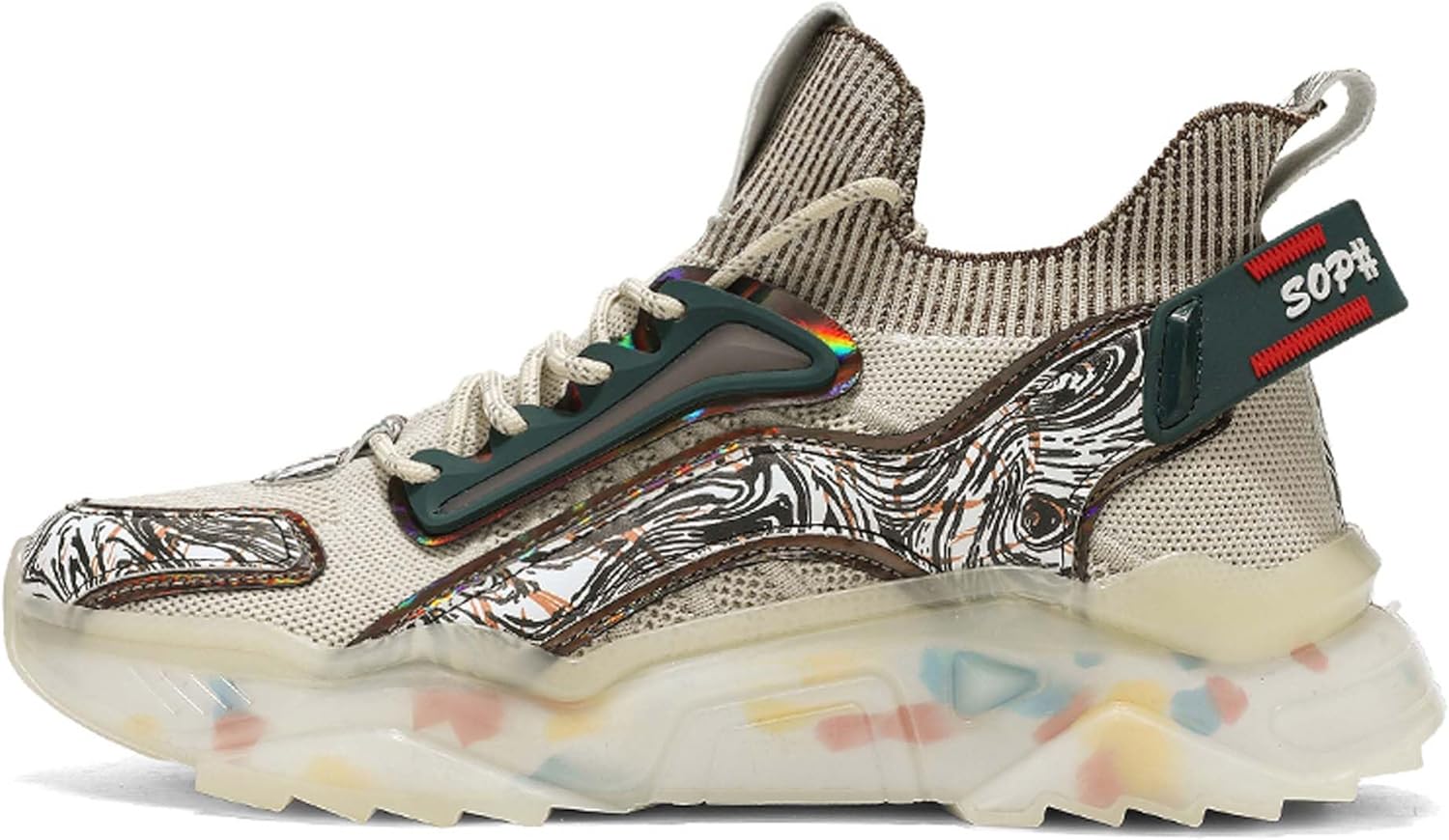 

Мужские кроссовки для бега на доске, спортивные, повседневные, низкие, сандалии для кухни Generic, бежевый