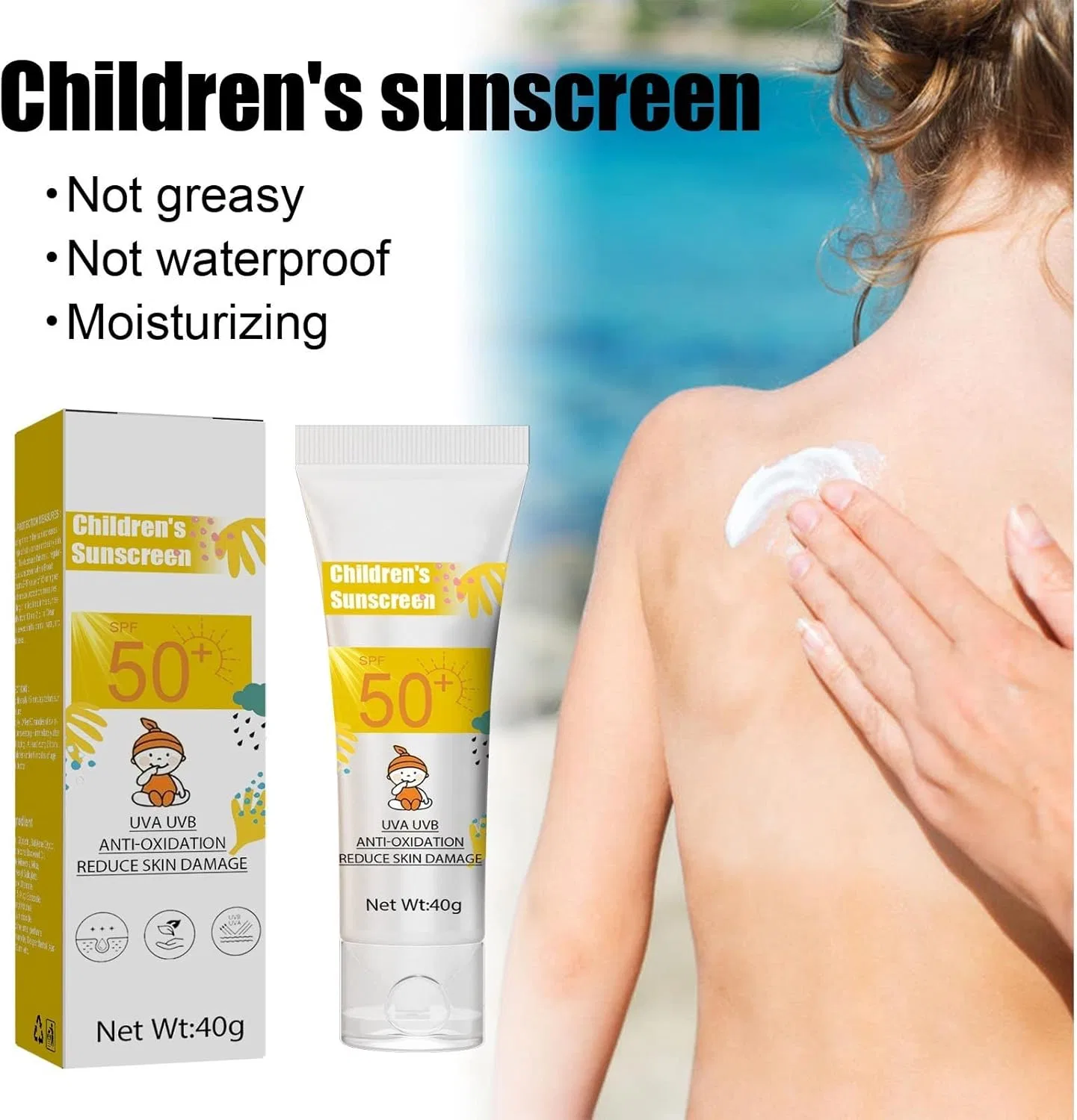 Детский солнцезащитный крем для тела Fresh Skin Gentle, Generic, 60 г — фото 2