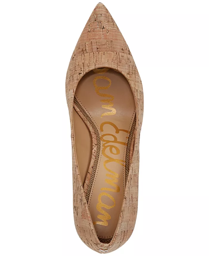 Женские туфли-лодочки цвета ореха Sam Edelman, коричневый/бежевый — фото 4