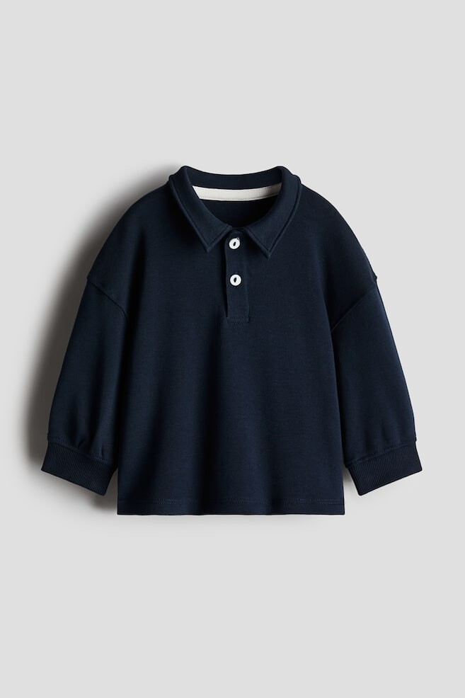 

Рубашка поло с длинными рукавами H&M, синий