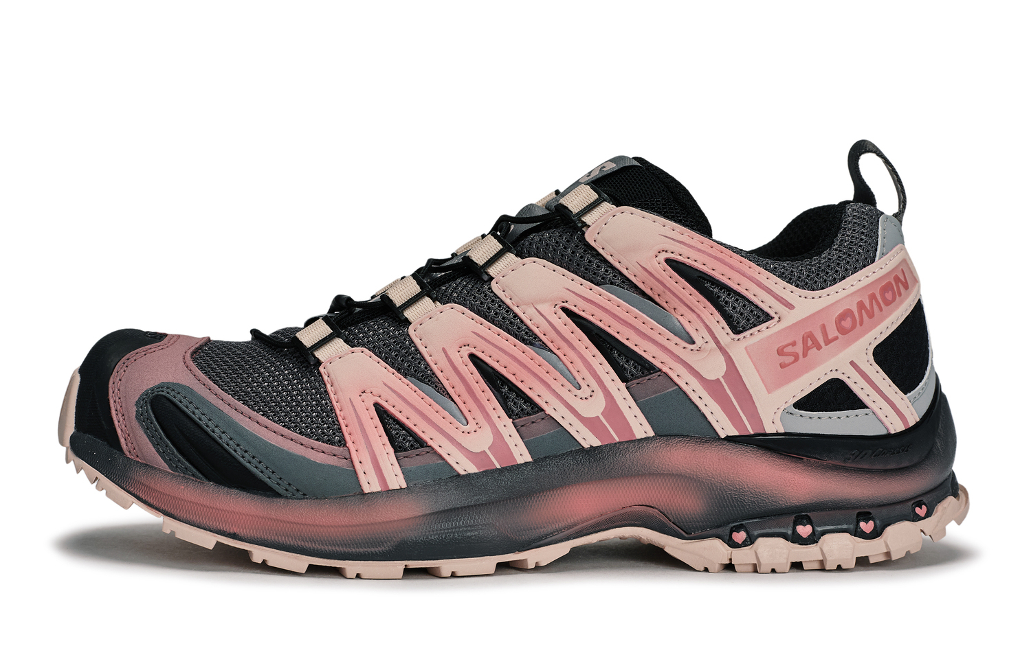 Кроссовки для бега XA PRO 3D Low top Unisex черный серый розовый SALOMON, розовый