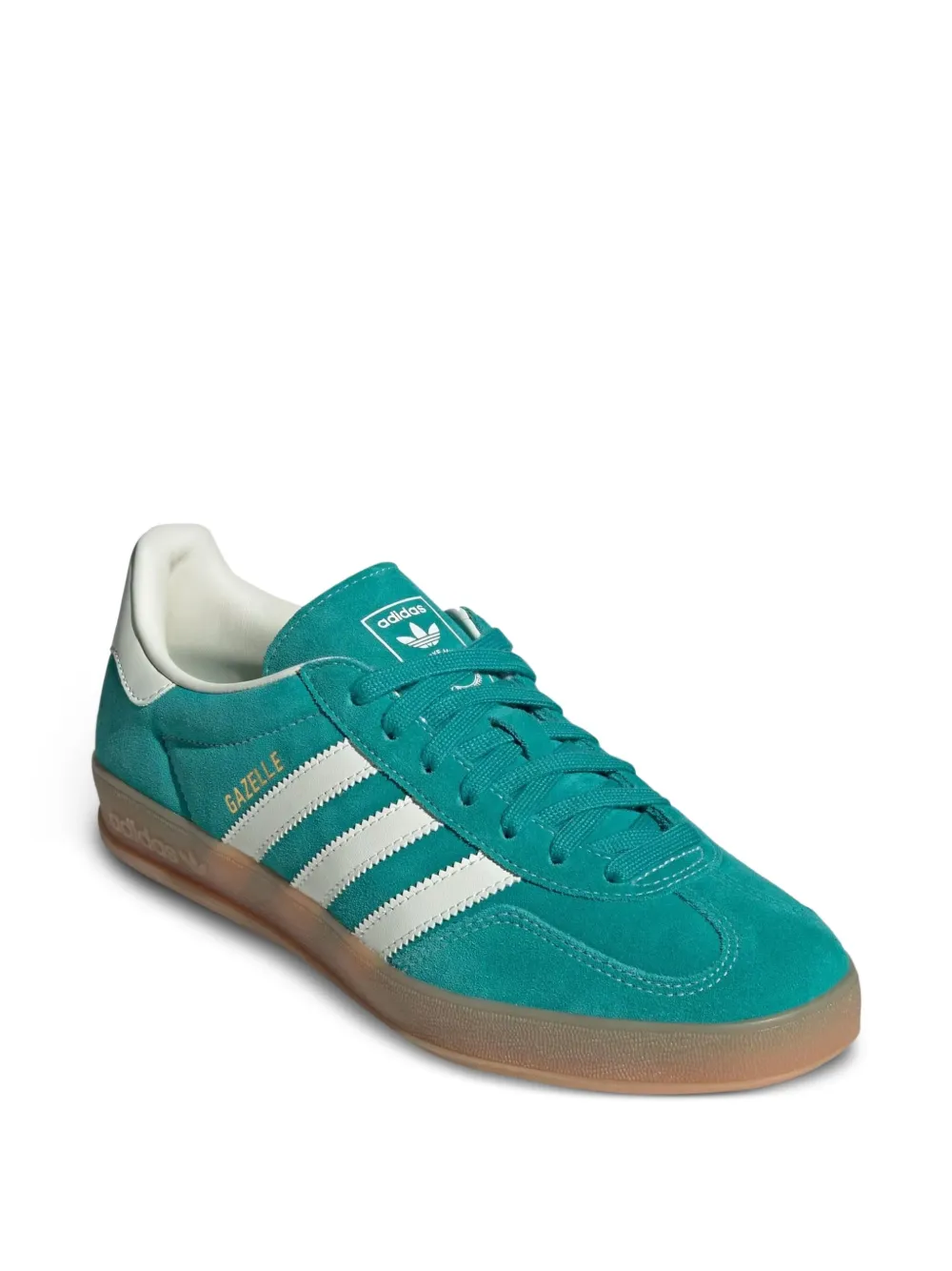 Кроссовки Gazelle Indoor Pure Teal adidas, зеленый — фото 2