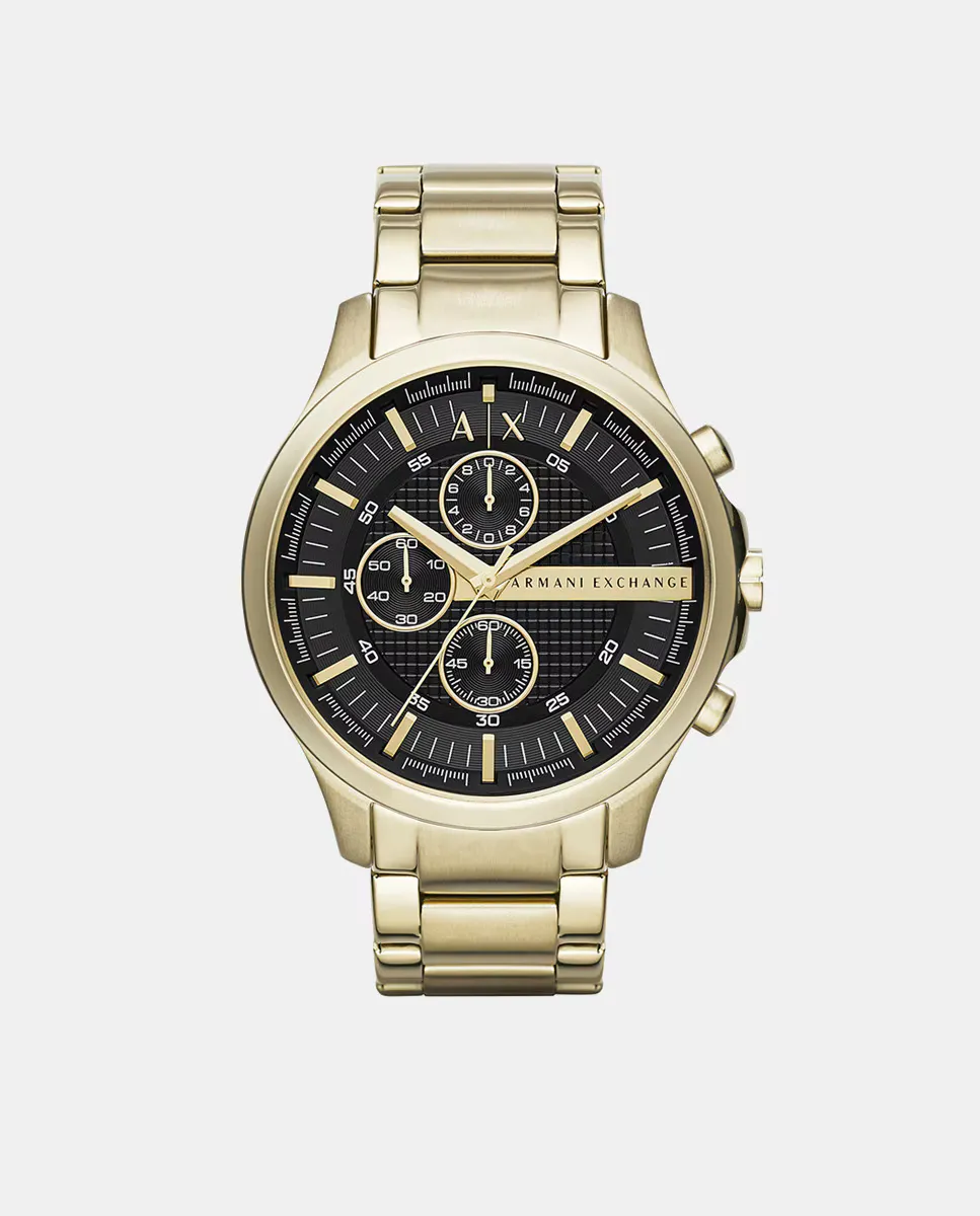 

Armani Exchange Hampton AX2137 Мужские часы с хронографом из черной стали