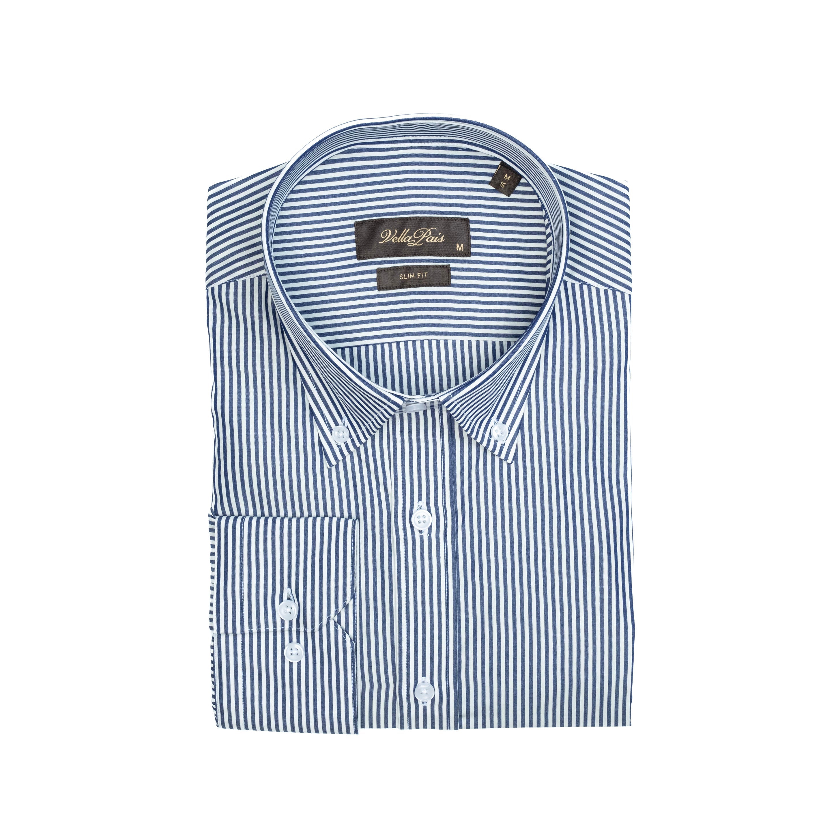 

РУБАШКА COSMOS SLIM FIT ИЗ ХЛОПКА Vella Pais, синий