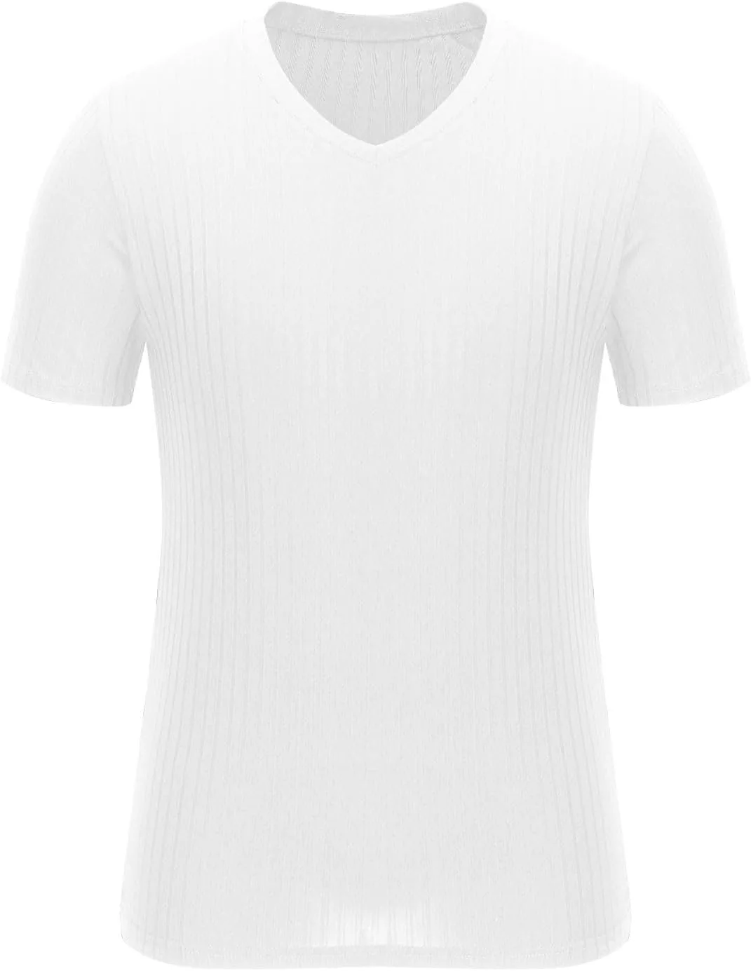 Мужская футболка V-образного выреза Stretch Slim Fit — фото 4
