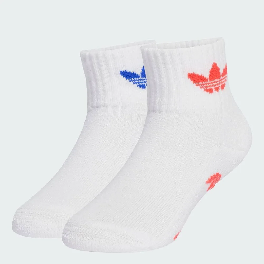 Противоскользящие носки (комплект из 2 пар) для детей Adidas, white