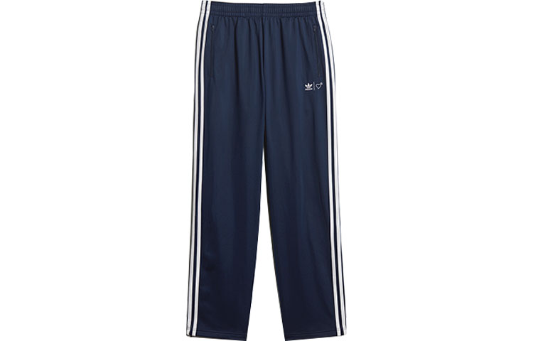 

HUMAN MADE Мужские трикотажные спортивные штаны Adidas Originals X, темно-синие