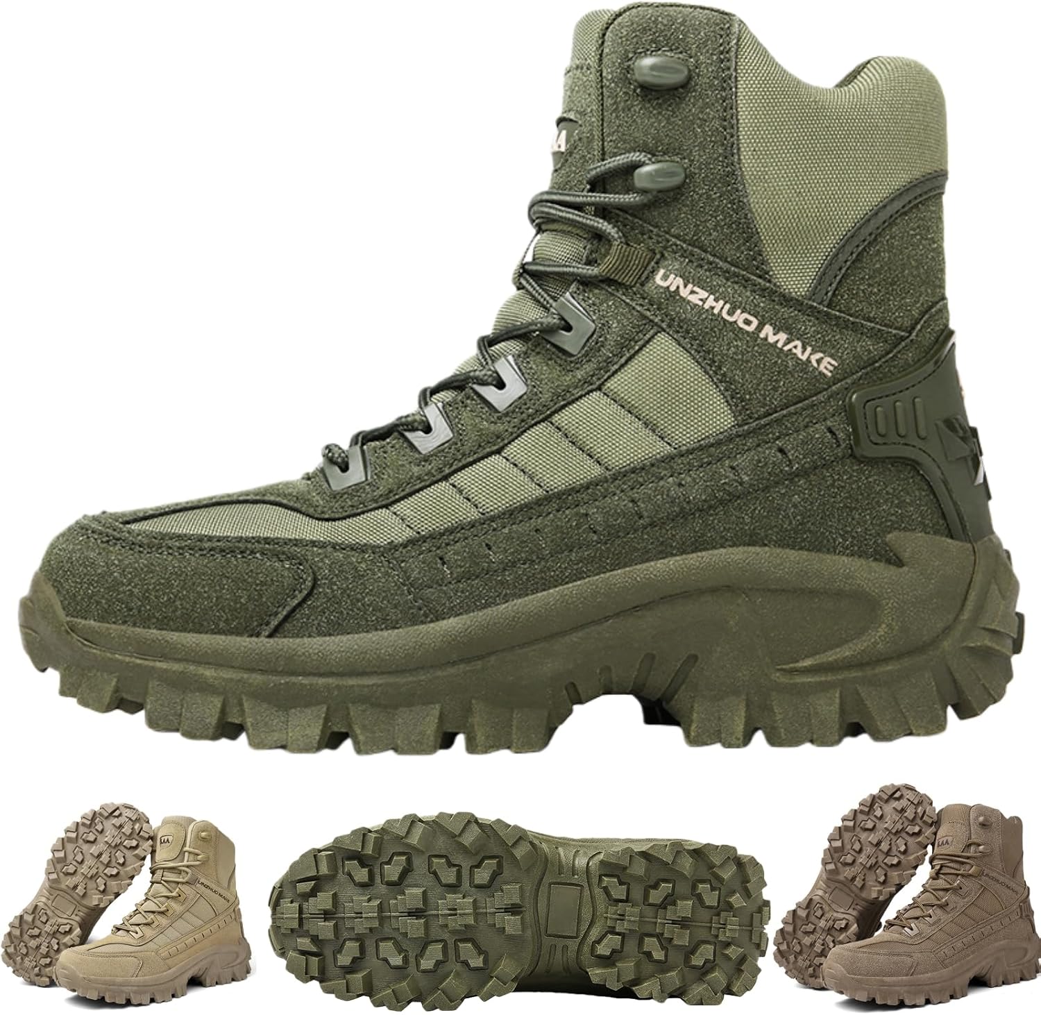 

Мужские ортопедические рабочие ботинки с защитой от проколов Generic, Army Green