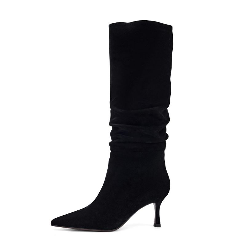 Сапоги женские 7 см ELLE, Black