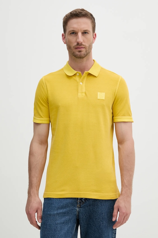 

Хлопковая поло United Colors Of Benetton, желтый