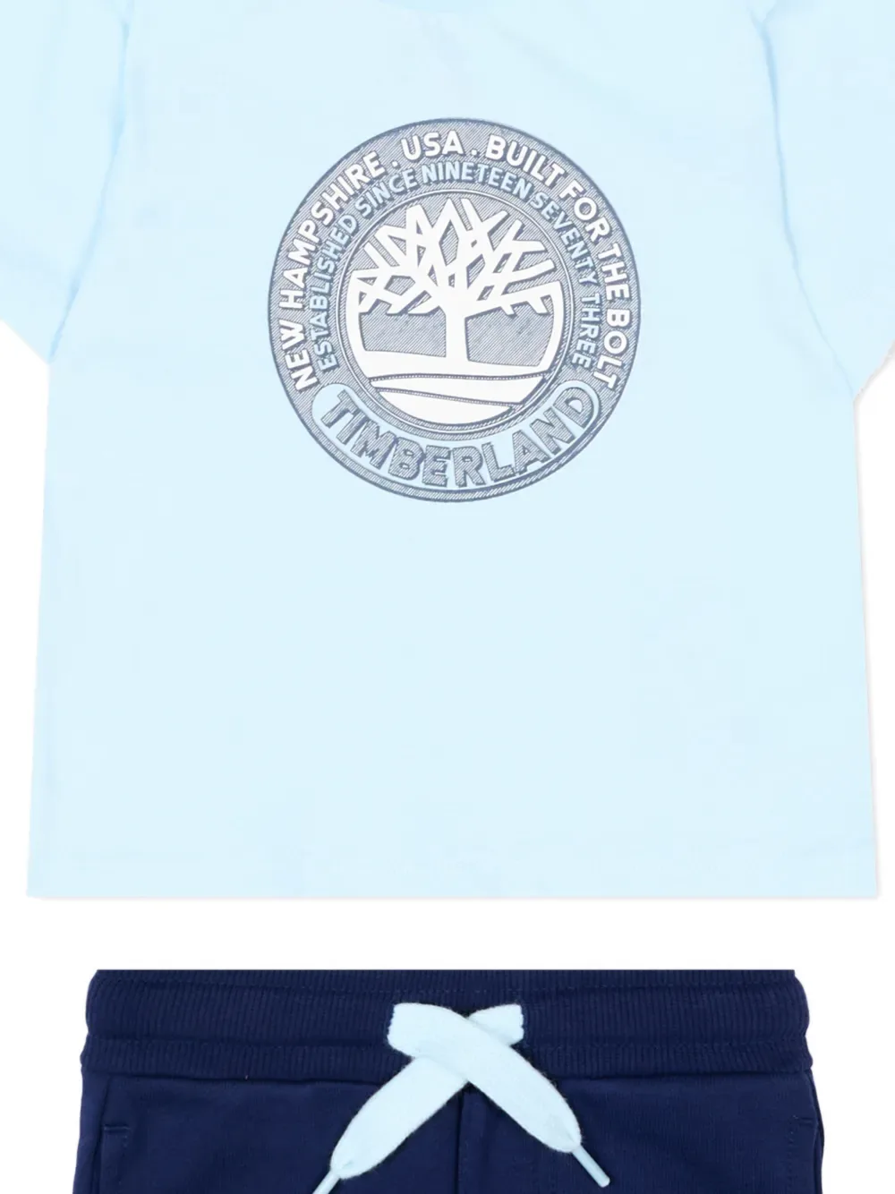 Комплект с шортами с графическим принтом Timberland Kids, синий — фото 3