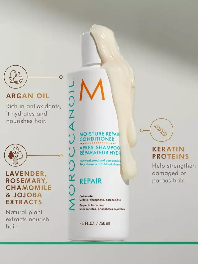 Увлажняющий восстанавливающий кондиционер, 250 мл Moroccanoil — фото 4