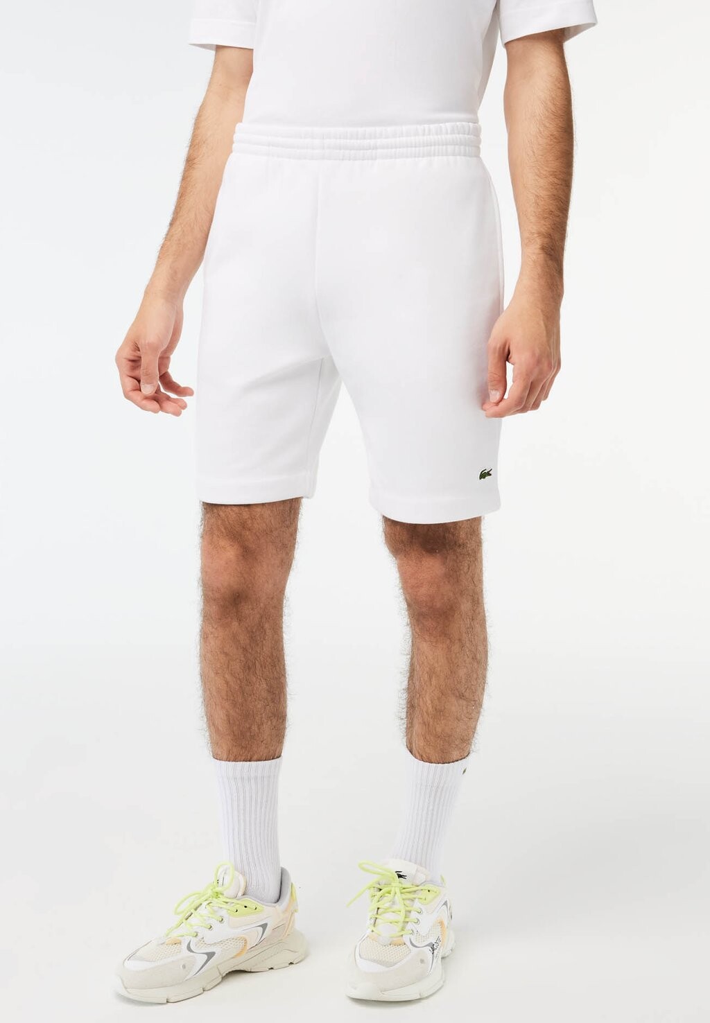 Брюки тренировочного костюма Lifestyle Lacoste, белые — фото 4