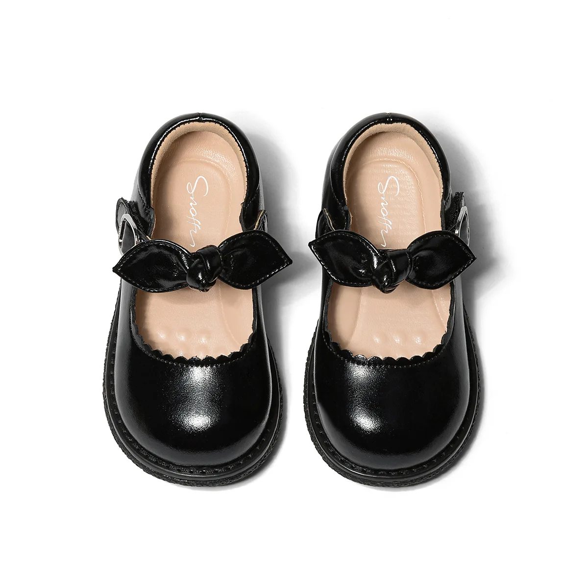 Детские кожаные туфли Breathable Balance Snoffy, Truffle Black — фото 3