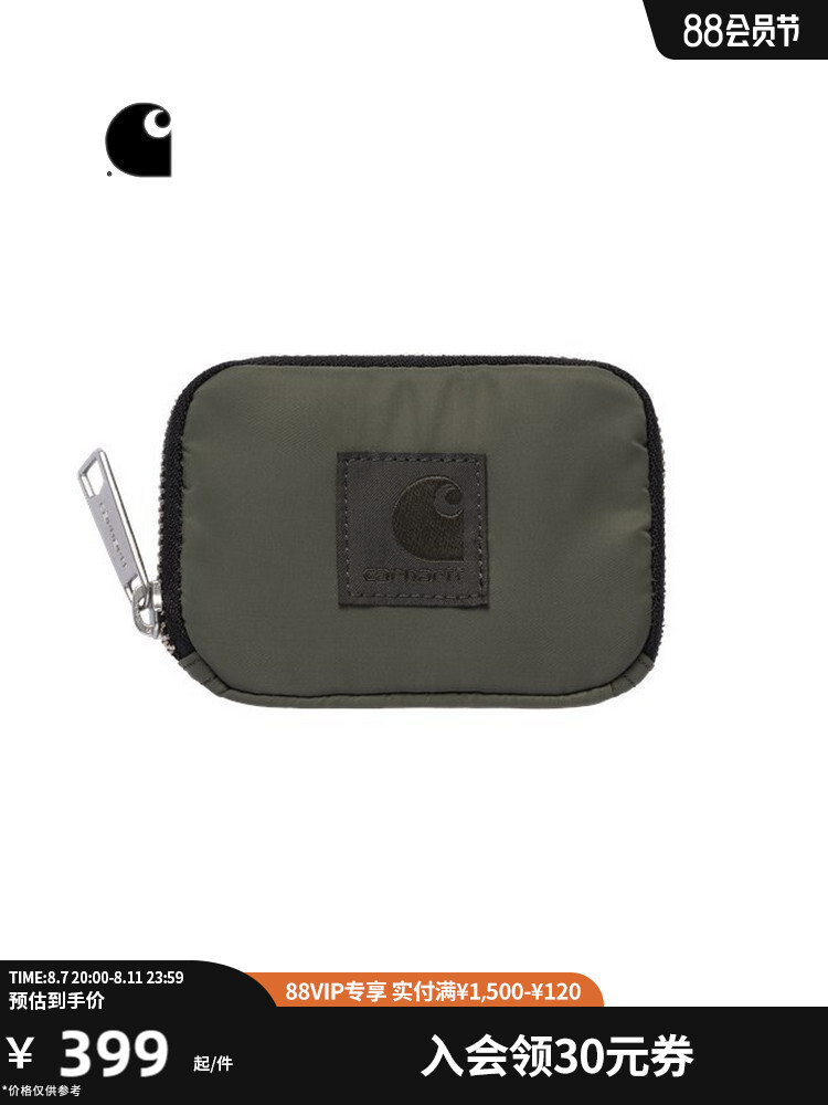 

Кошелек Carhartt WIP с монохромной этикеткой, черный