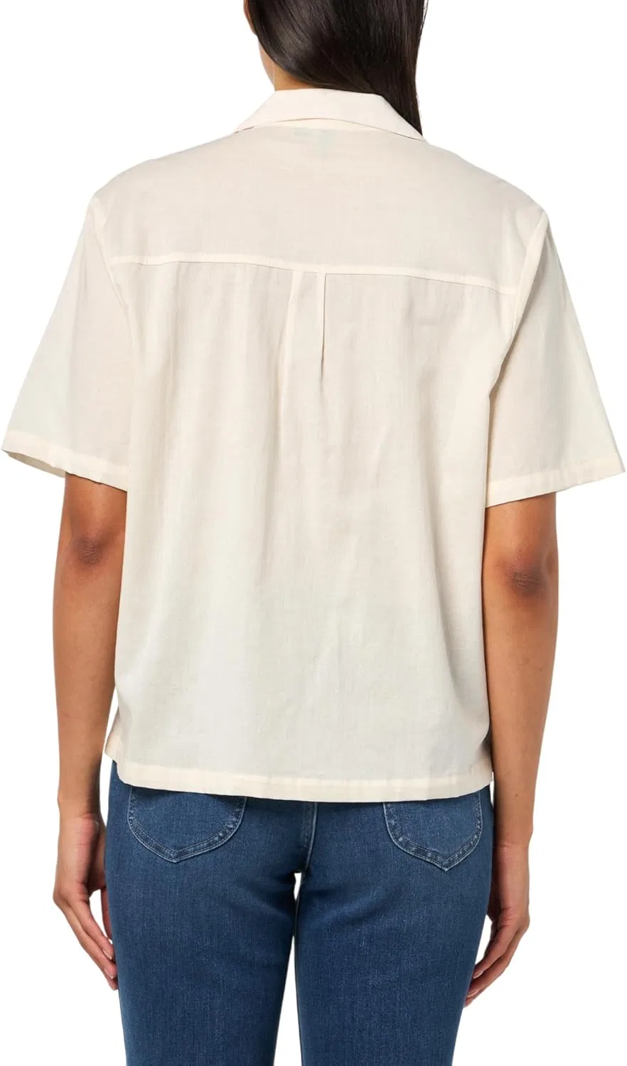 Блуза свободного кроя, Cotton Relaxed Beach Shirt, BOSS, белый — фото 2