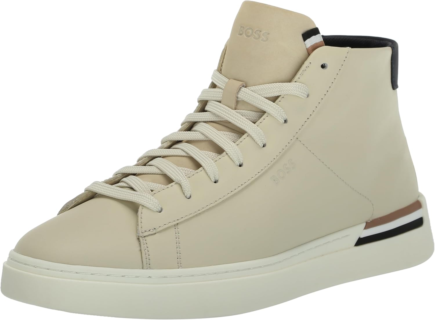 

BOSS Мужские кроссовки Clint High Top Leather, Navajo Cream