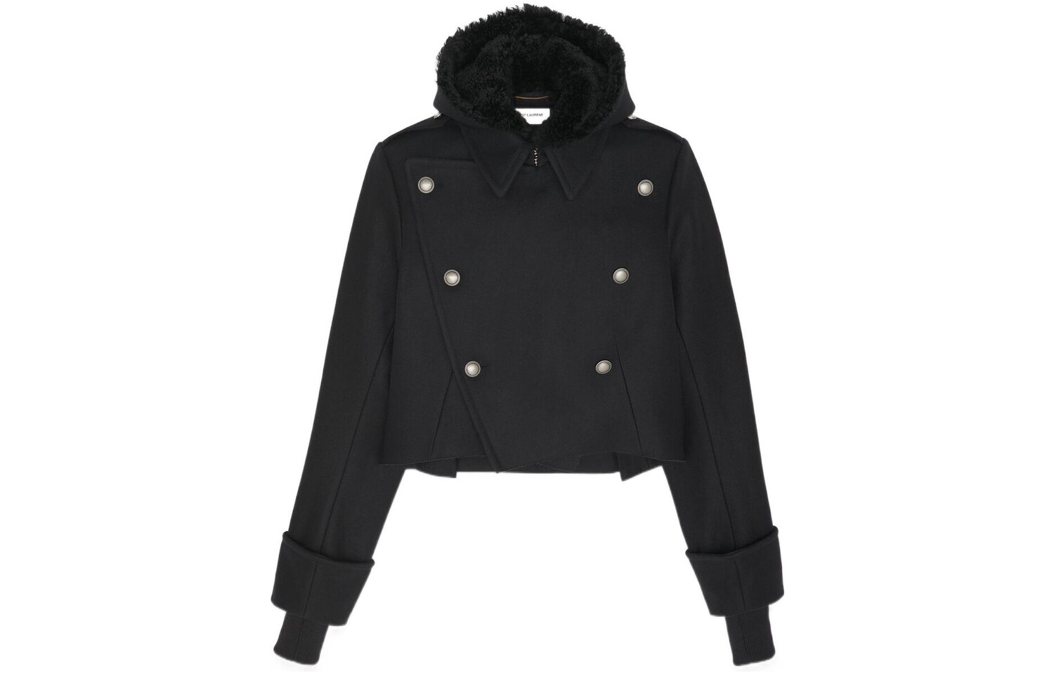 

Пальто женское черное Saint Laurent