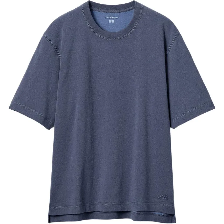 Футболка JW Anderson SS26 мужская UNIQLO, темно-синий