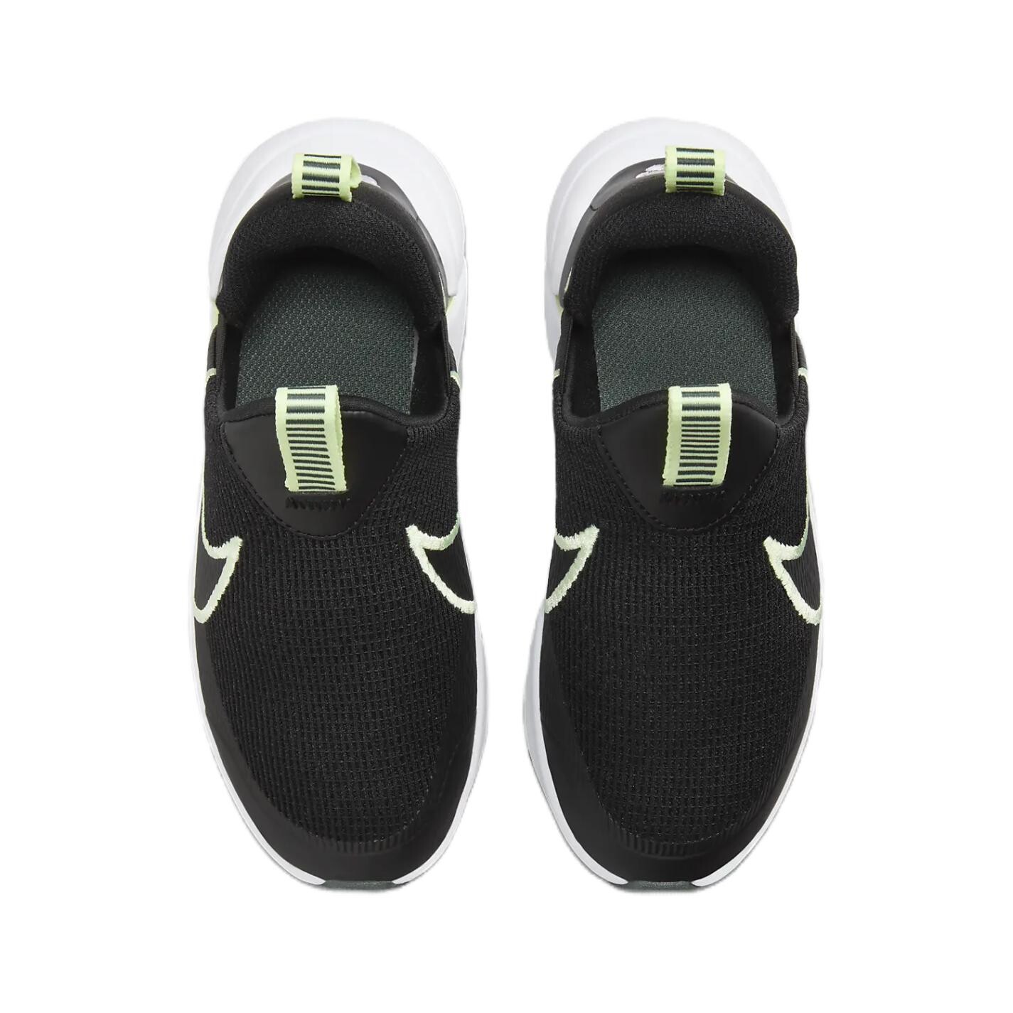 Кроссовки Flex Plus Kids PS Low-top черные/зеленые Nike, черный/зеленый — фото 3