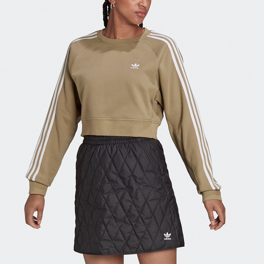 ADICOLOR CLASSICS Толстовка женская Оливковая Adidas Originals — фото 2