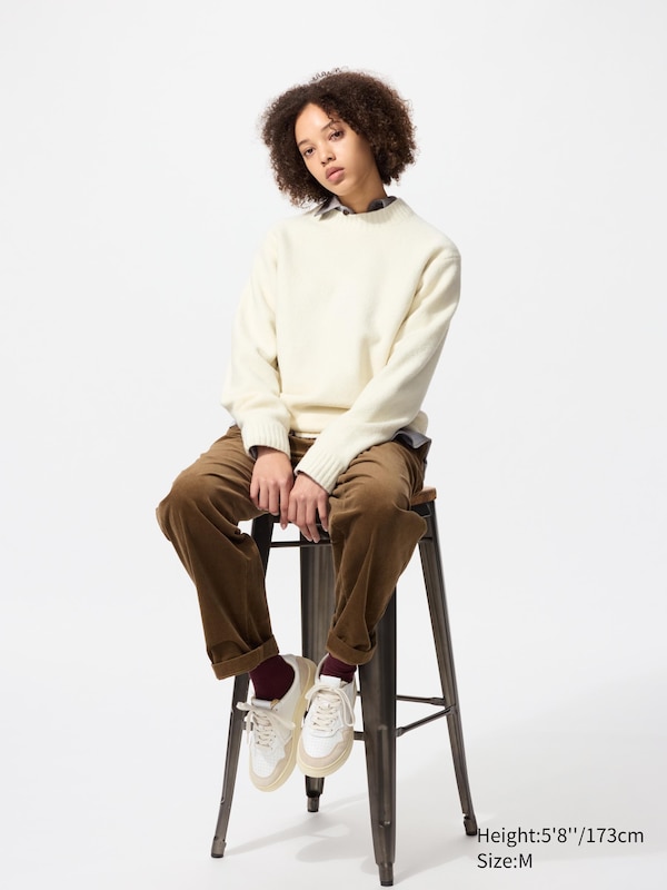 Джемпер Soufflé с круглым вырезом Uniqlo, 79 dark purple — фото 3