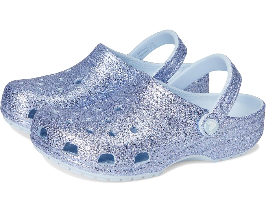 

Сабо Crocs Kids Classic Glitter Clogs, цвет Blue Frost Glitter