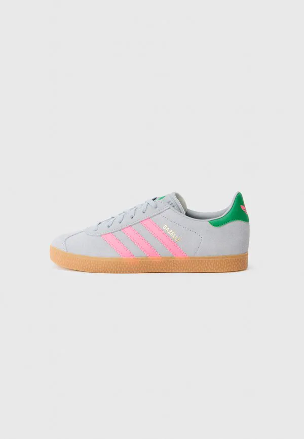Кроссовки gazelle унисекс Adidas Originals, Halo Silver-Coloured/Lucid Pink/Green