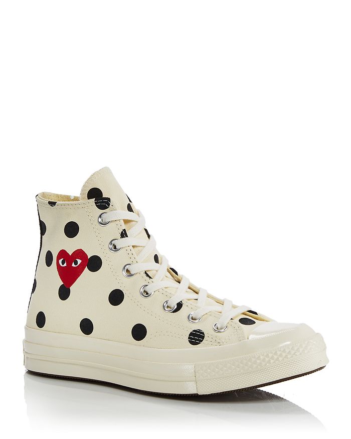 

Высокие кеды унисекс Comme Des Garcons PLAY x Converse Chuck Taylor, коричневый/бежевый