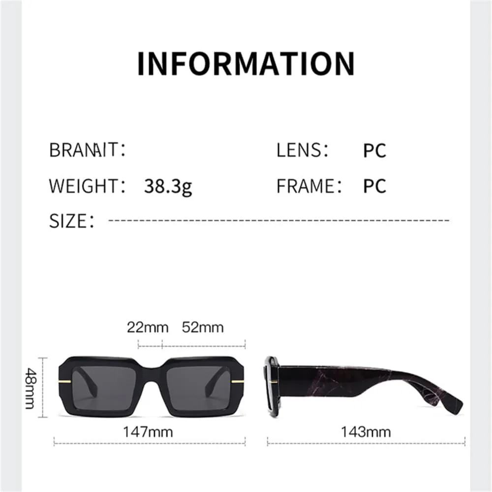 

Большие женские солнцезащитные очки с заклепками, прямоугольные женские солнцезащитные очки зеленого цвета, защита от ультрафиолета UV400 LANGSER, Tea Tea