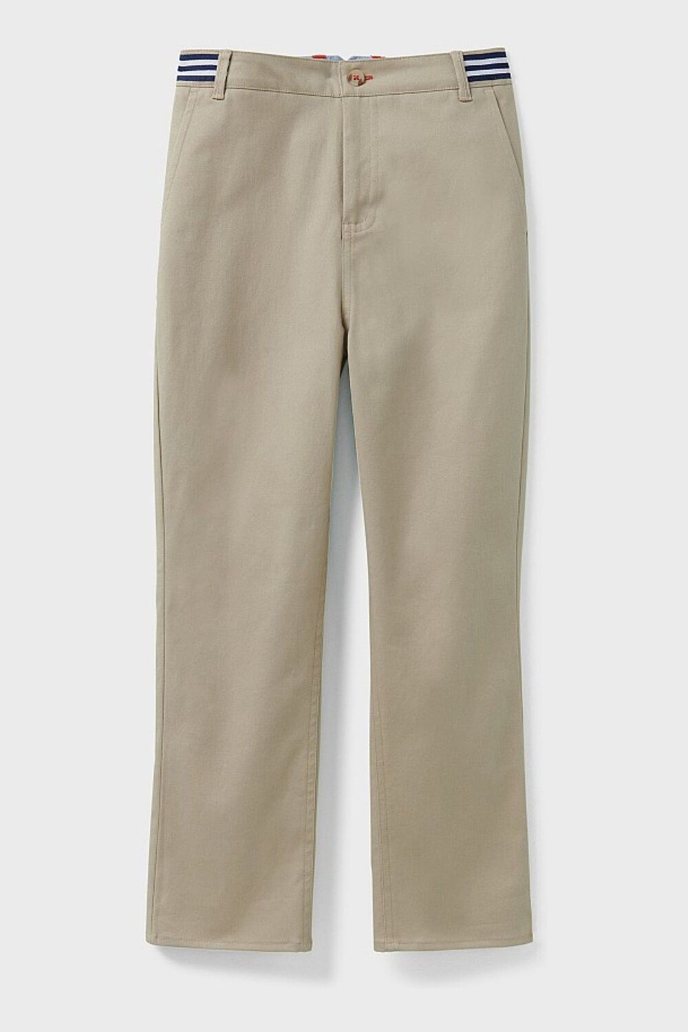 Брюки-Чиносы Crew Clothing приталенного кроя Crew Clothing Company, серый — фото 2