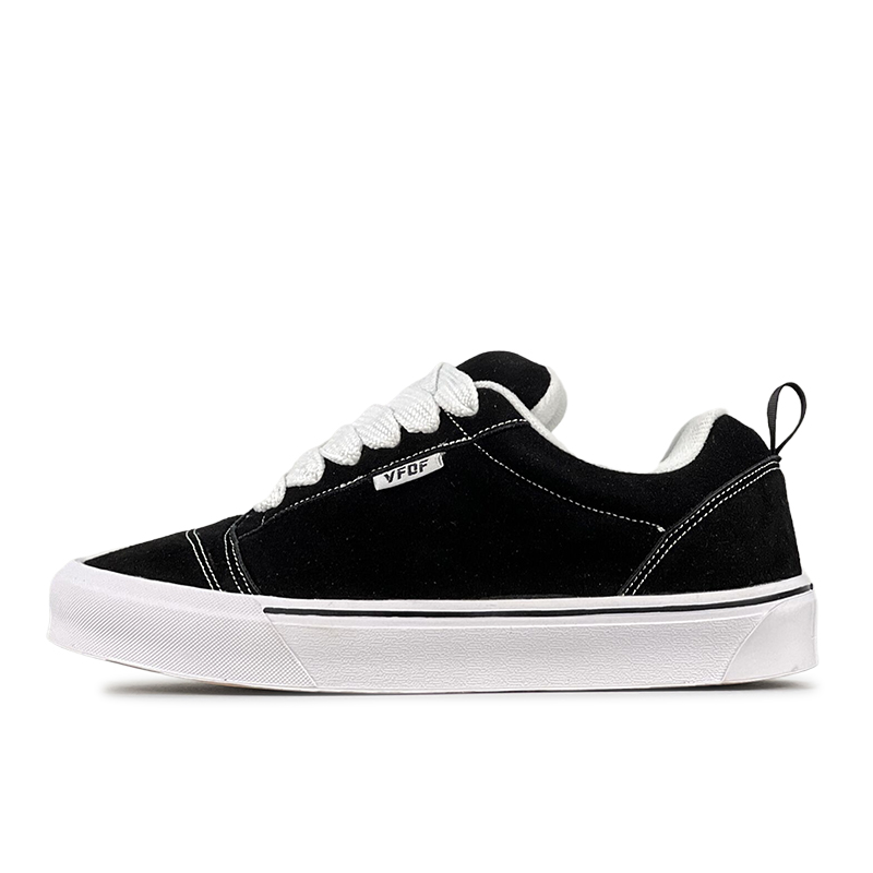 

Кроссовки VFDF Skateboarding Shoes Unisex Low-top Black/white, черный/белый